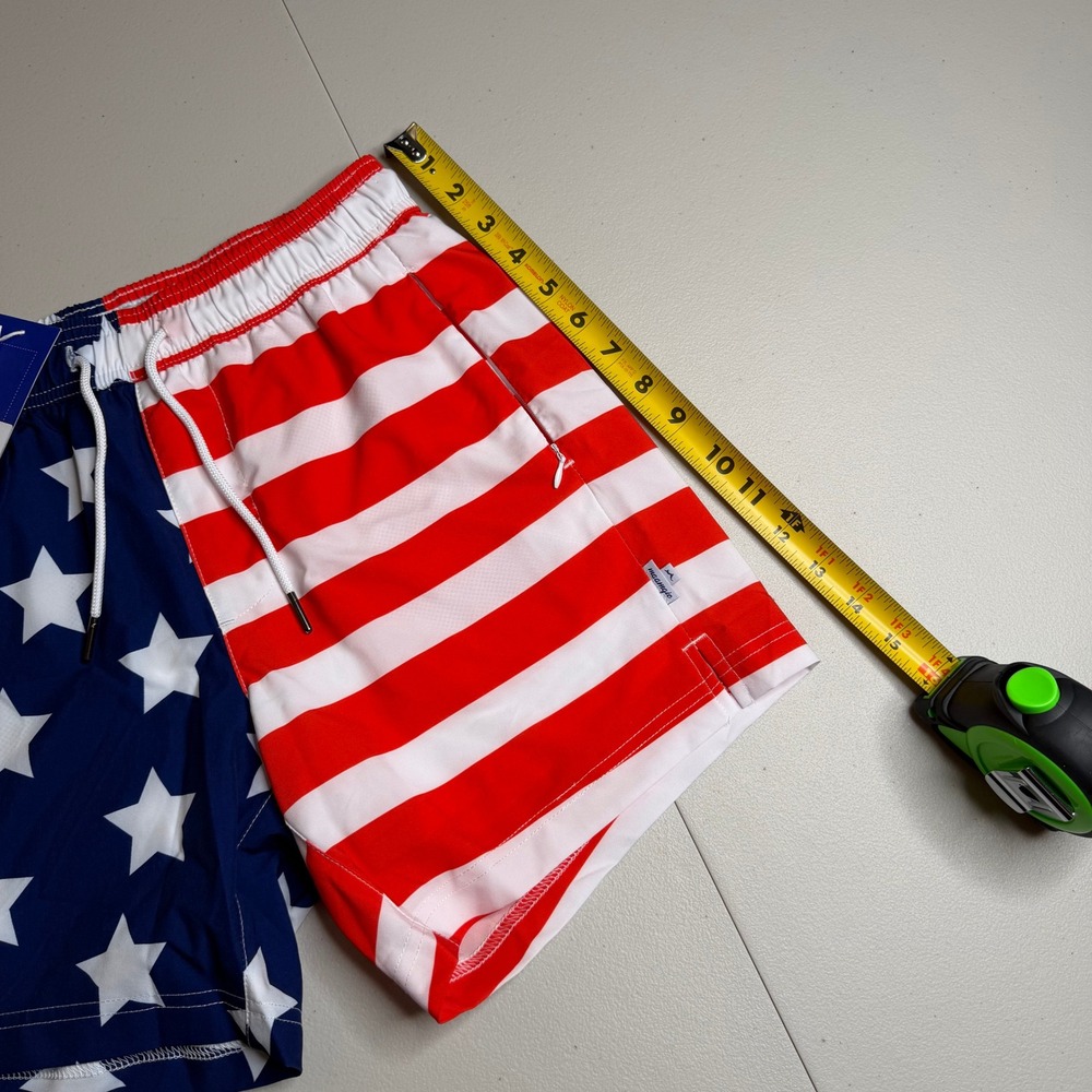 Maamgic Mens XS American Flag Swim Trunks Stars Stripes Patriotic Board Shorts - Picture 7 of 12